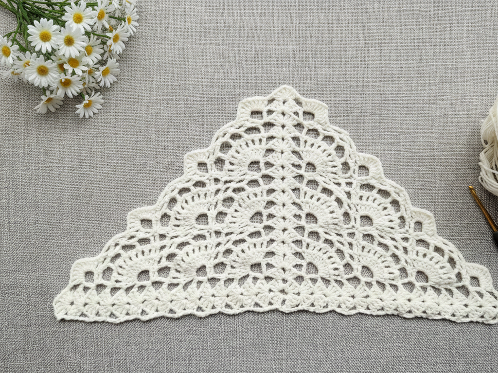 Triangle Bandana & Shawl Crochet Chart - Beginner Friendly PDF Pattern