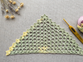 Triangle Bandana & Shawl Crochet Chart - Beginner Friendly PDF Pattern + Border