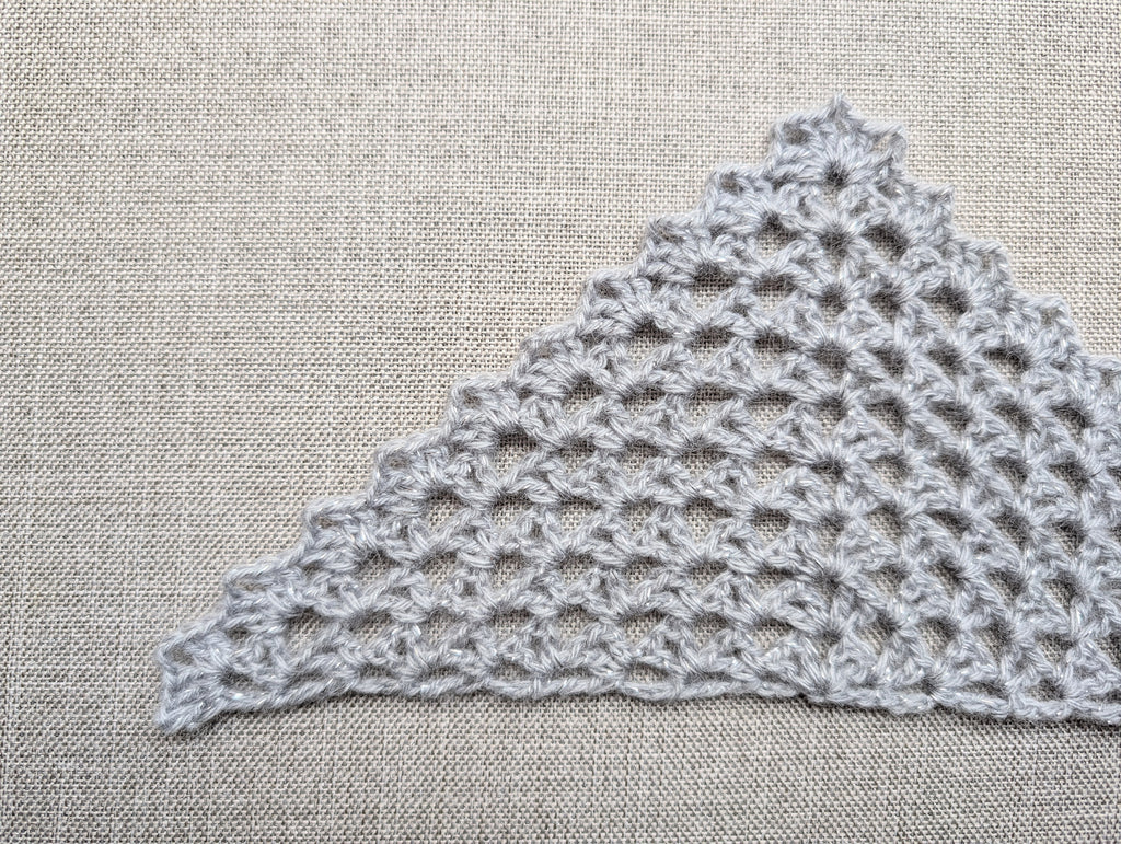 Triangle Bandana & Shawl Crochet Chart - Beginner Friendly PDF Pattern + Border