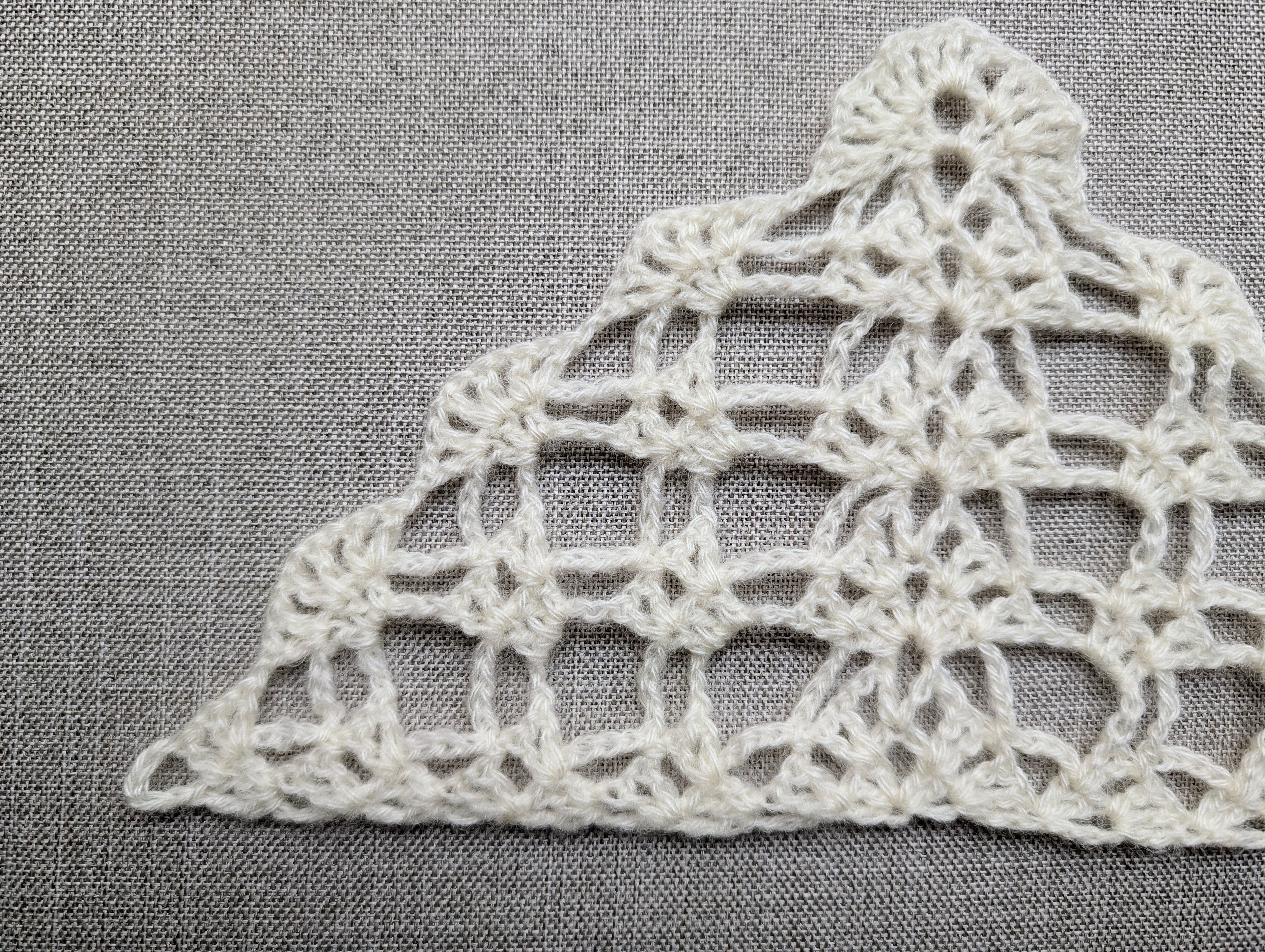 Triangle Bandana & Shawl Crochet Chart - Beginner Friendly PDF Pattern + Border