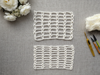 Beginner-friendly crochet scarf with delicate openwork lace pattern, Chart 41.