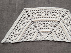 High-contrast visual crochet chart diagram with universal symbols for Trapezoid Shawl Pattern 44.