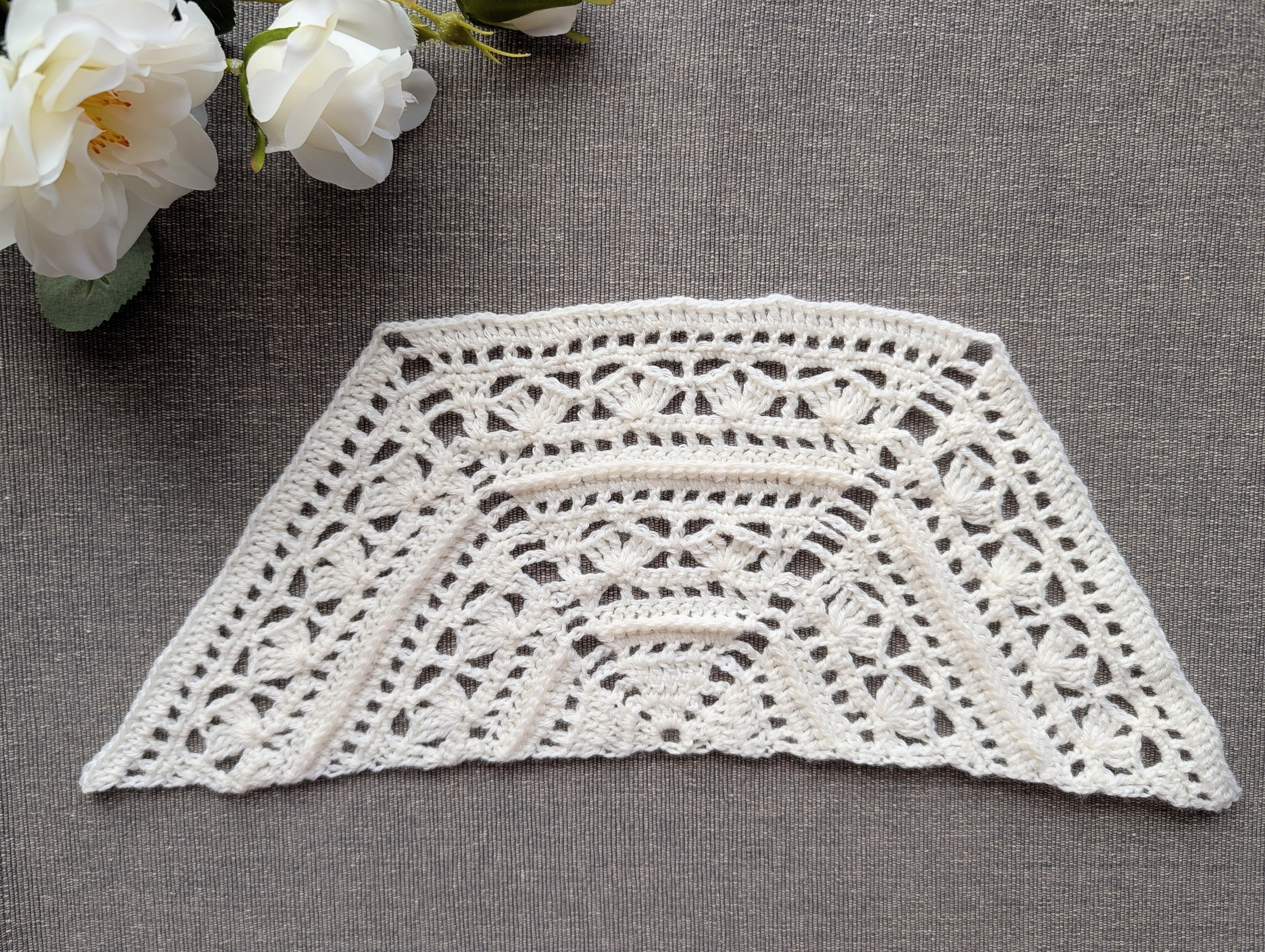 Trapezoid Shawl Crochet Chart PDF #44