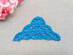 Triangle crochet shawl with delicate openwork lace pattern, Chart 47.