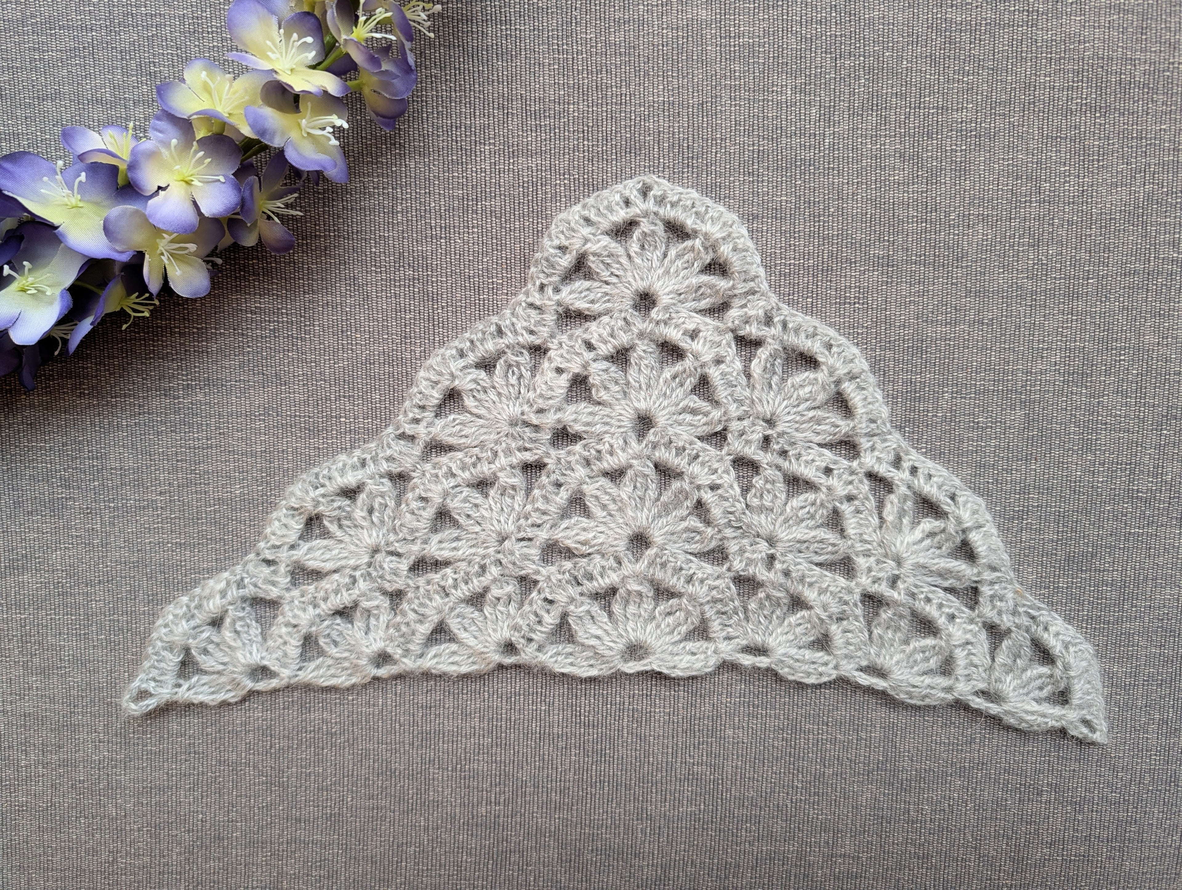 Triangle Shawl Crochet Chart PDF #47