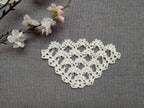 Triangle crochet shawl with delicate openwork lace pattern, Chart 48.