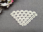High-contrast visual crochet chart diagram with universal symbols for Triangle Shawl Pattern 48.