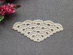 Triangle crochet shawl with delicate openwork lace pattern, Chart 49.