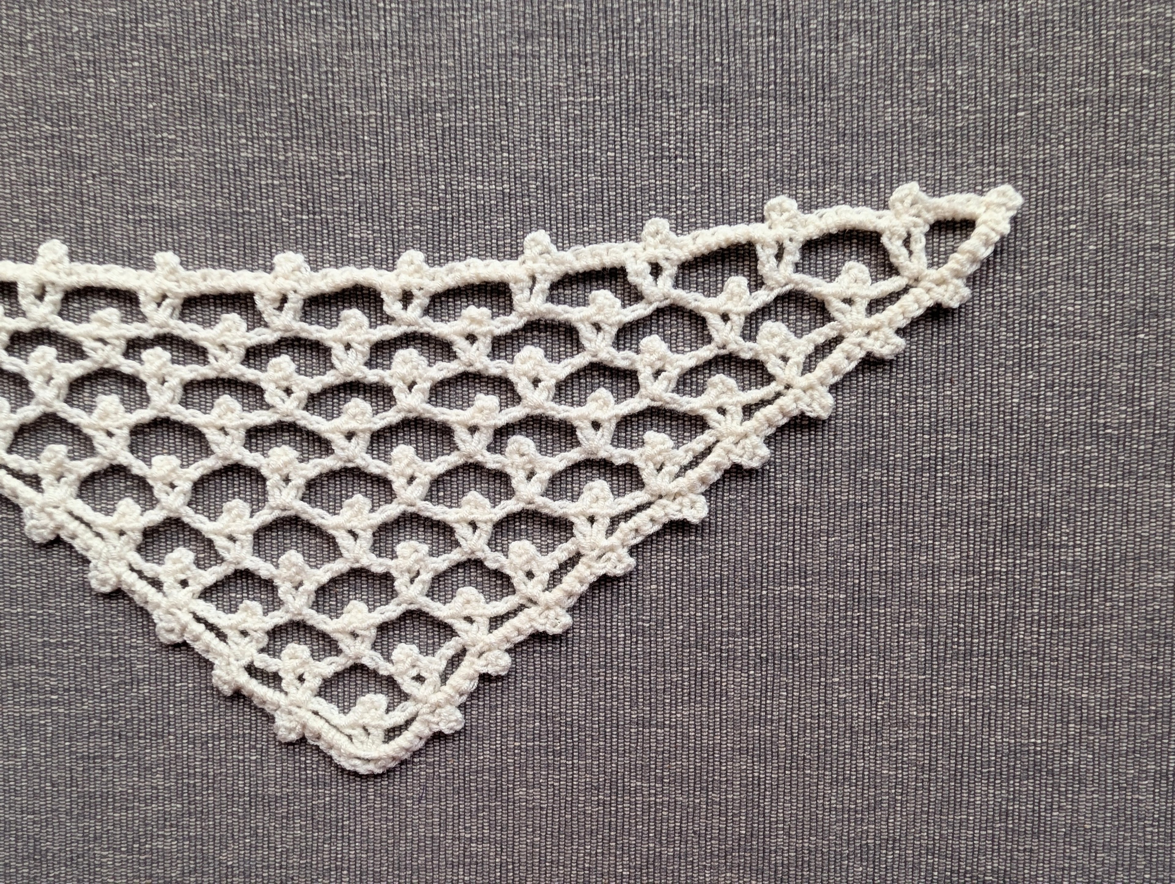 Triangle Shawl/Bandana Crochet Chart PDF + Border #50