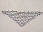 High-contrast visual crochet chart diagram with universal symbols for Triangle Bandana Shawl Pattern 50.