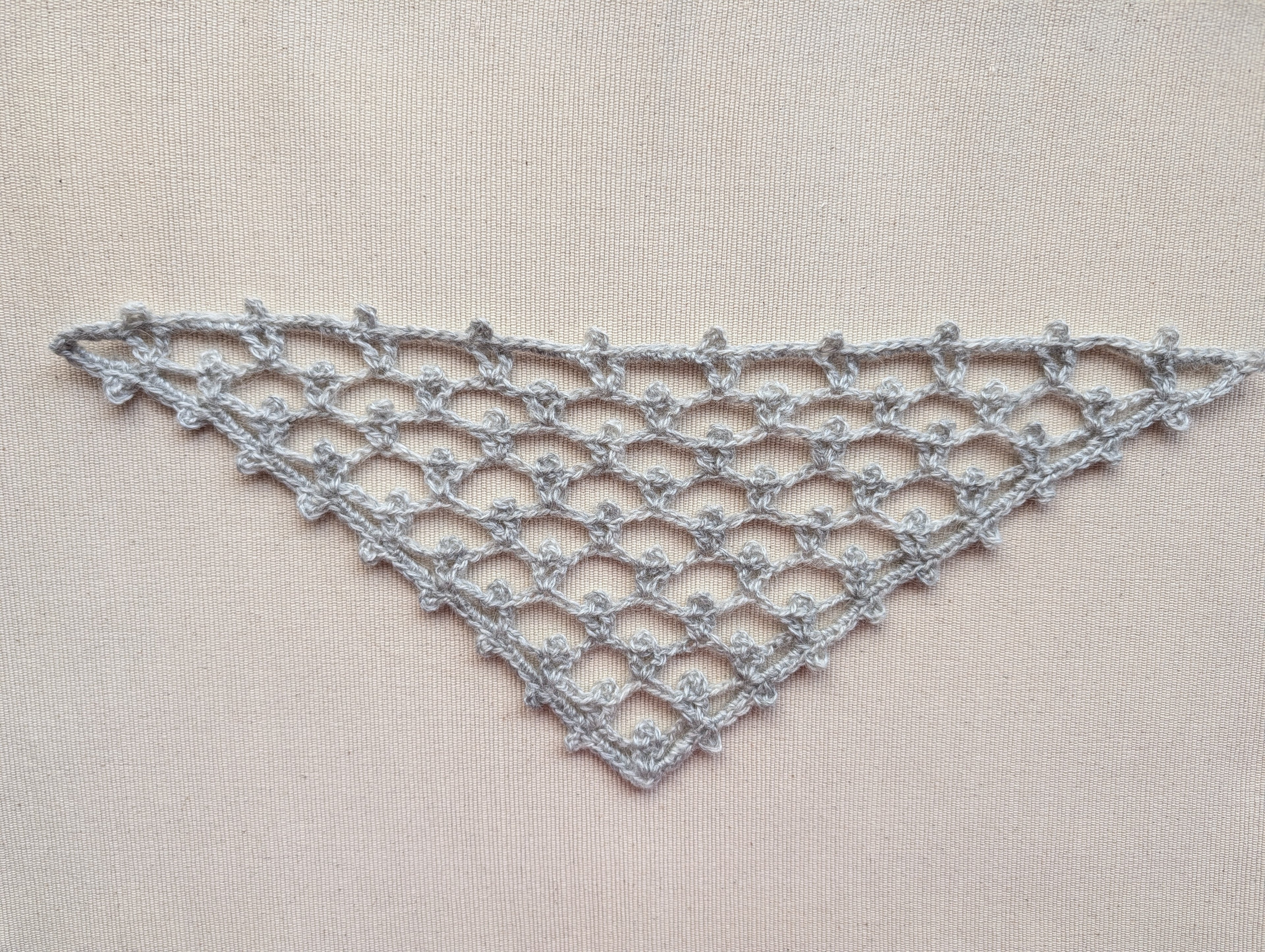 Triangle Shawl/Bandana Crochet Chart PDF + Border #50