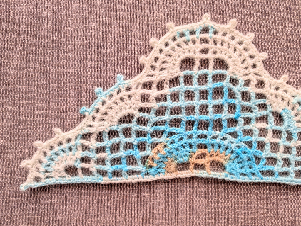 Triangle Shawl/Bandana Crochet Chart PDF + Border #51