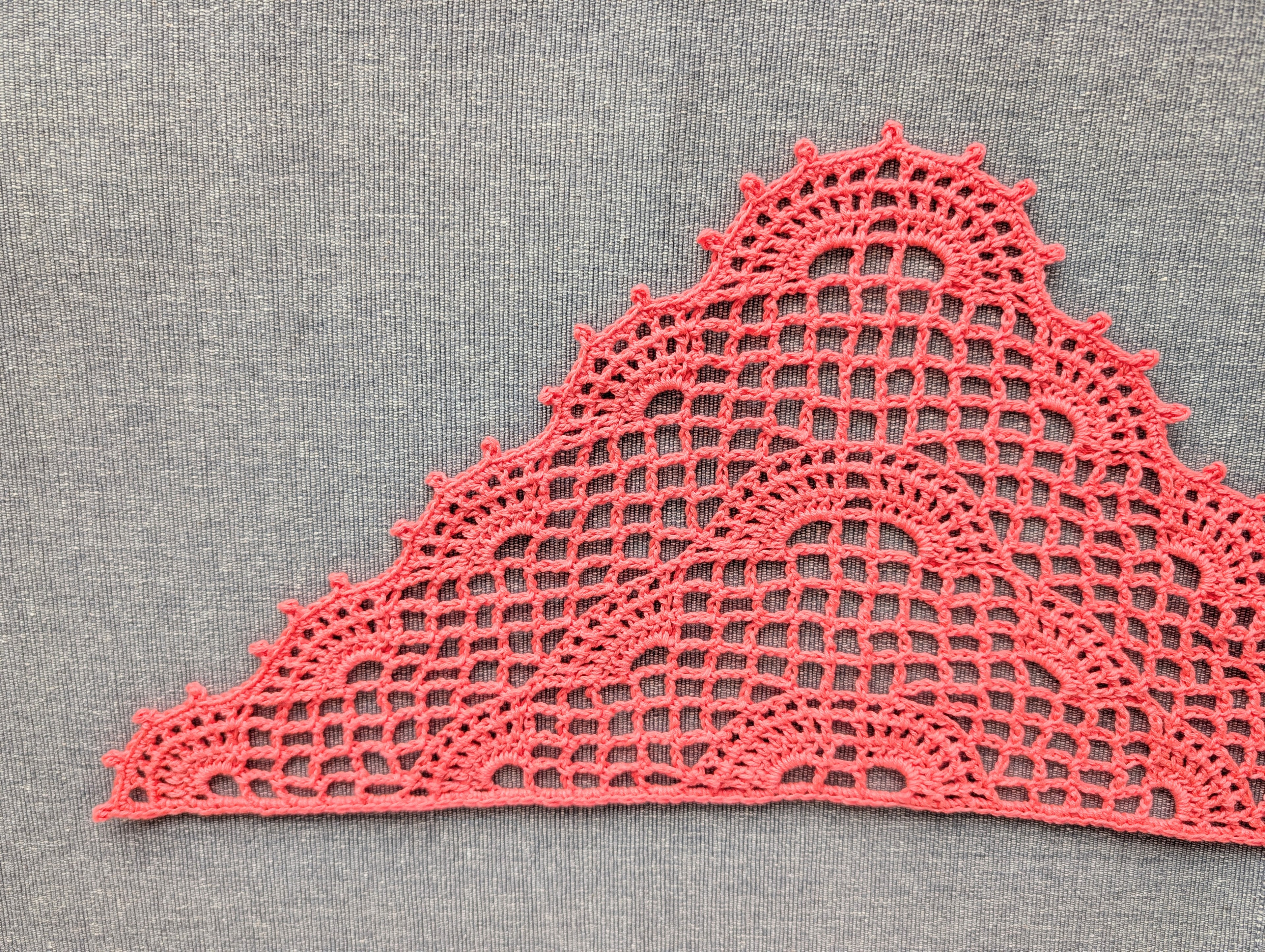 Triangle Shawl/Bandana Crochet Chart PDF + Border #51