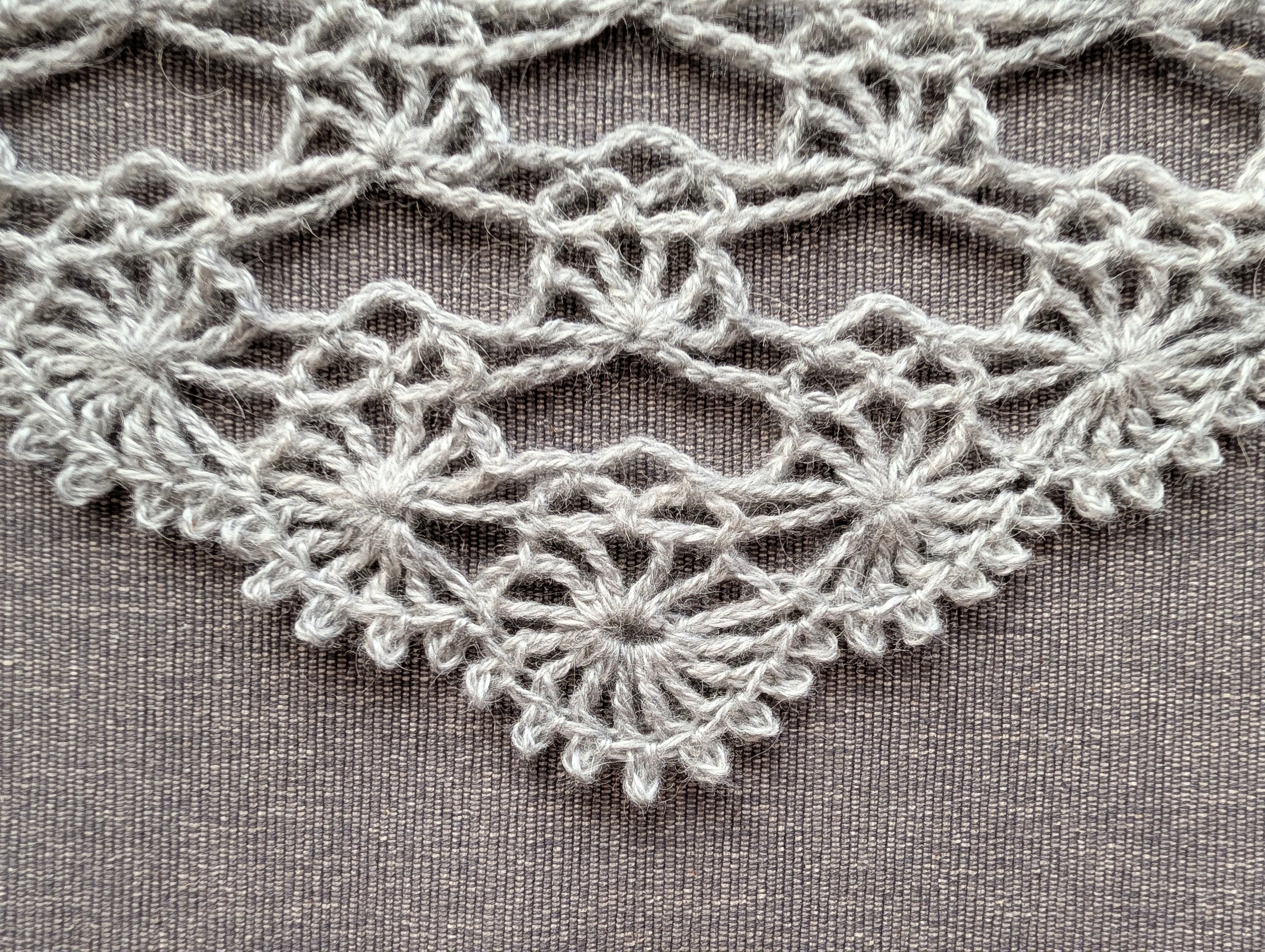 Triangle Shawl Crochet Chart PDF + Border #53