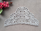 High-contrast visual crochet chart diagram with universal symbols for Triangle Shawl Pattern 56.