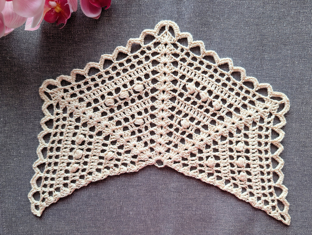 Half-Circle Shawl Crochet Chart PDF #57 + Border