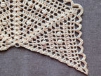 High-contrast visual crochet chart diagram with universal symbols for Triangle Shawl Pattern 57.
