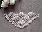Triangle crochet shawl with delicate openwork lace pattern, Chart 58.