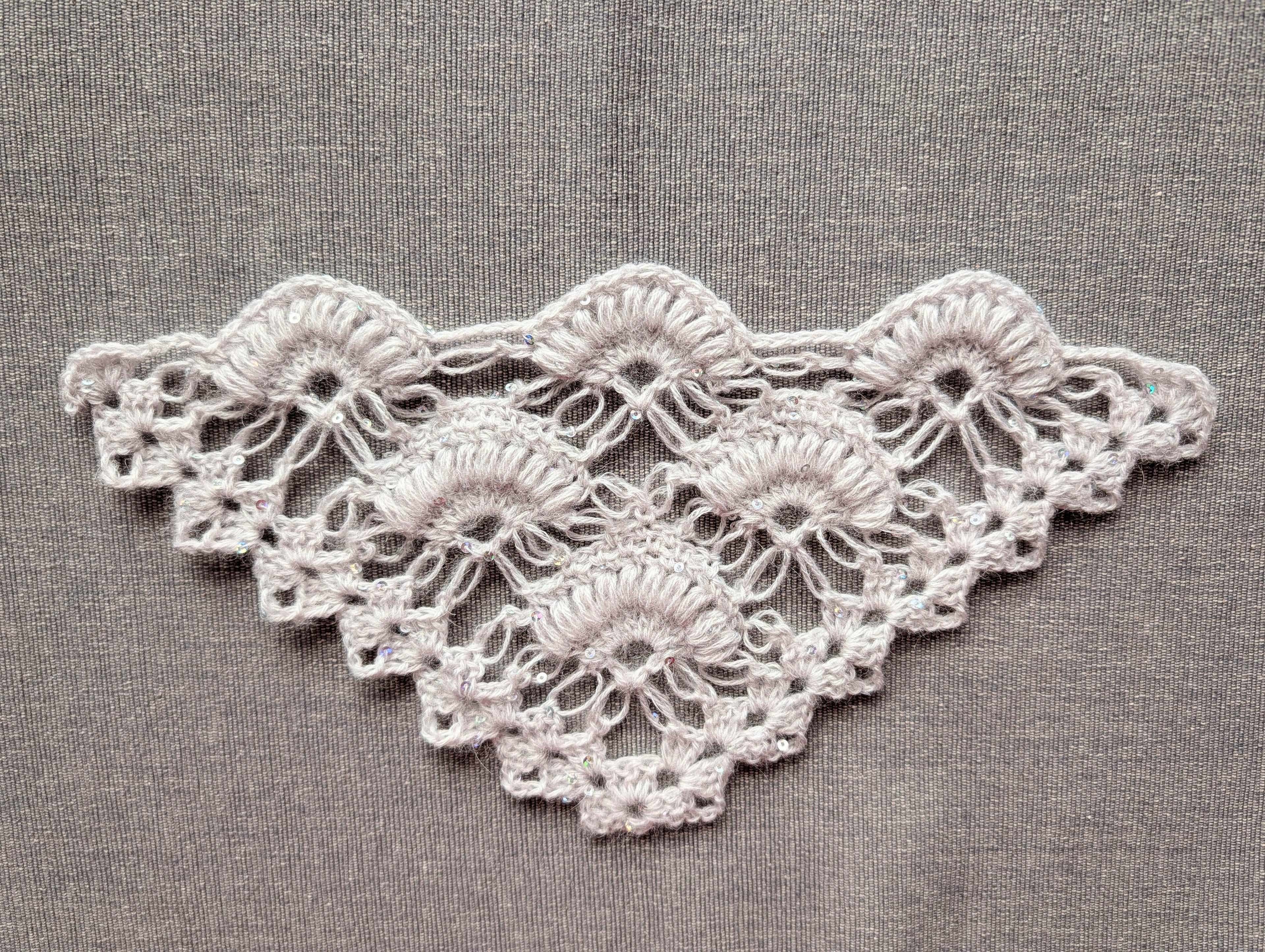 Triangle Shawl Crochet Chart PDF #58 + Border