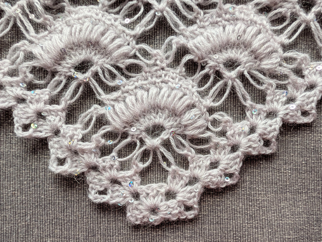Triangle Shawl Crochet Chart PDF #58 + Border
