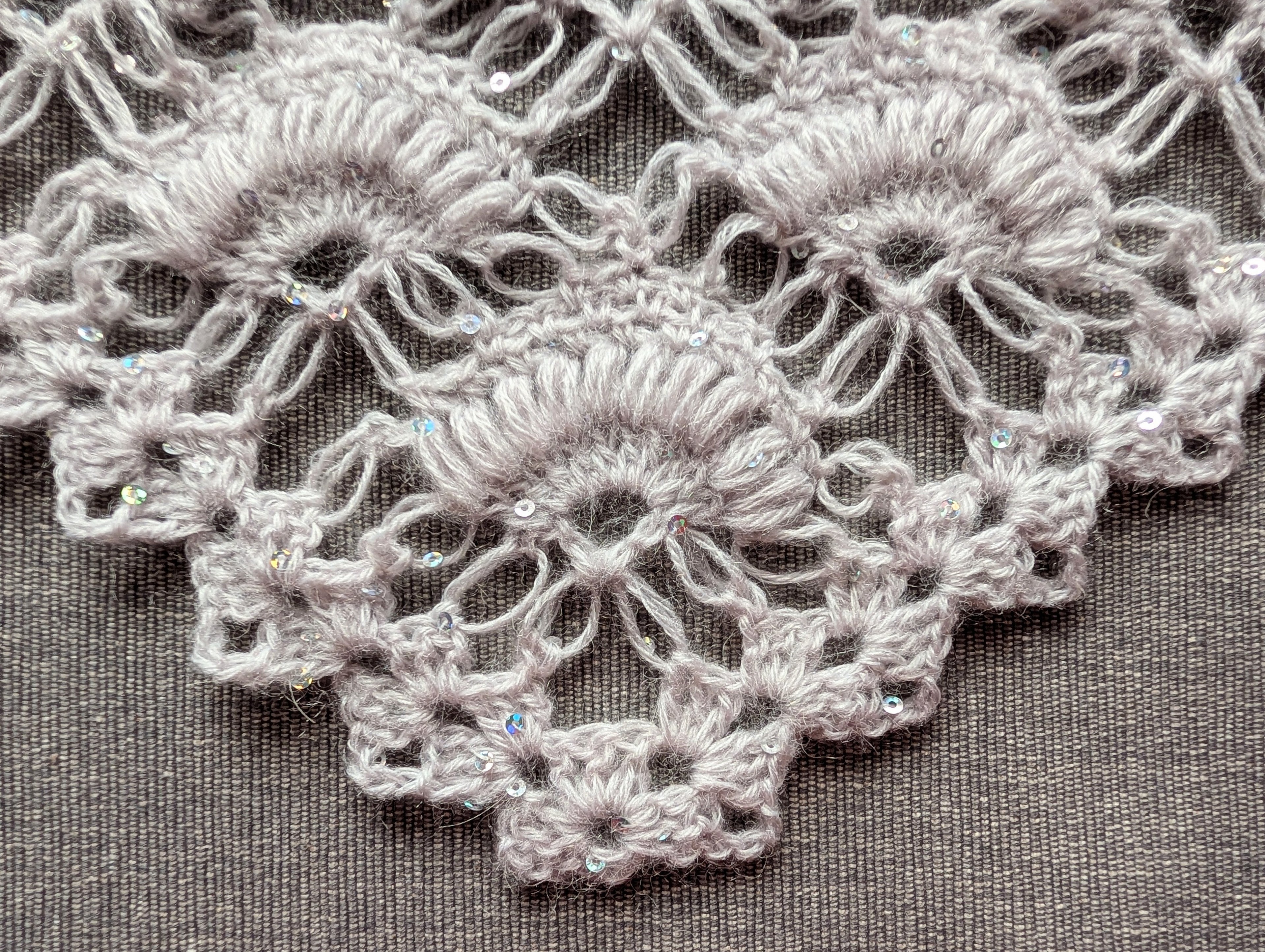 Triangle Shawl Crochet Chart PDF #58 + Border