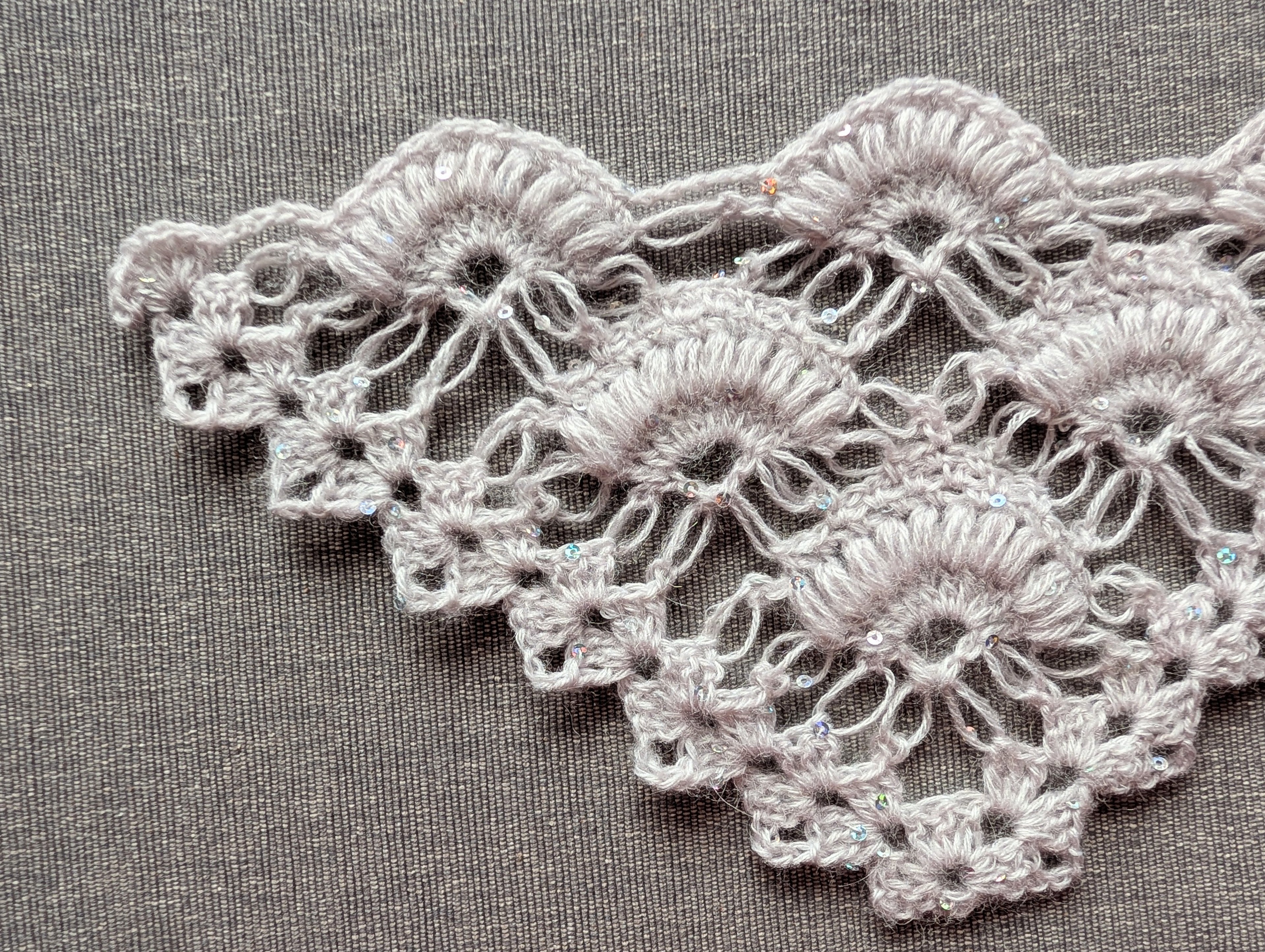 Triangle Shawl Crochet Chart PDF #58 + Border