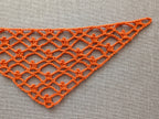 High-contrast visual crochet chart diagram with universal symbols for Triangle Bandana Shawl Pattern 61.