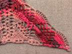 High-contrast visual crochet chart diagram with universal symbols for Triangle Bandana Shawl Pattern 64.