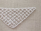 High-contrast visual crochet chart diagram with universal symbols for Triangle Bandana Shawl Pattern 65.