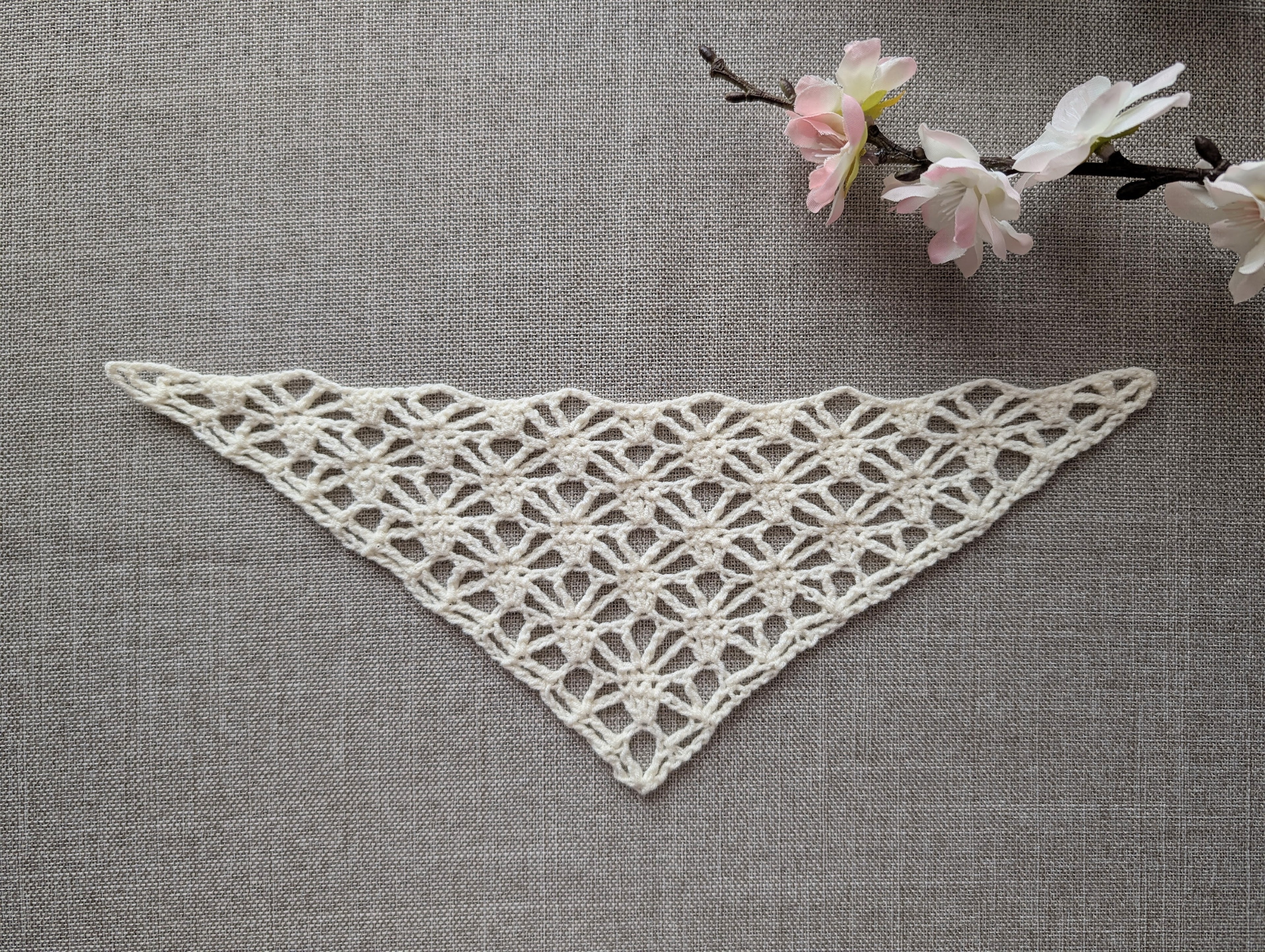 Triangle Crochet Bandana/Shawl Chart PDF #66
