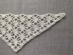 High-contrast visual crochet chart diagram with universal symbols for Triangle Shawl Pattern 66.