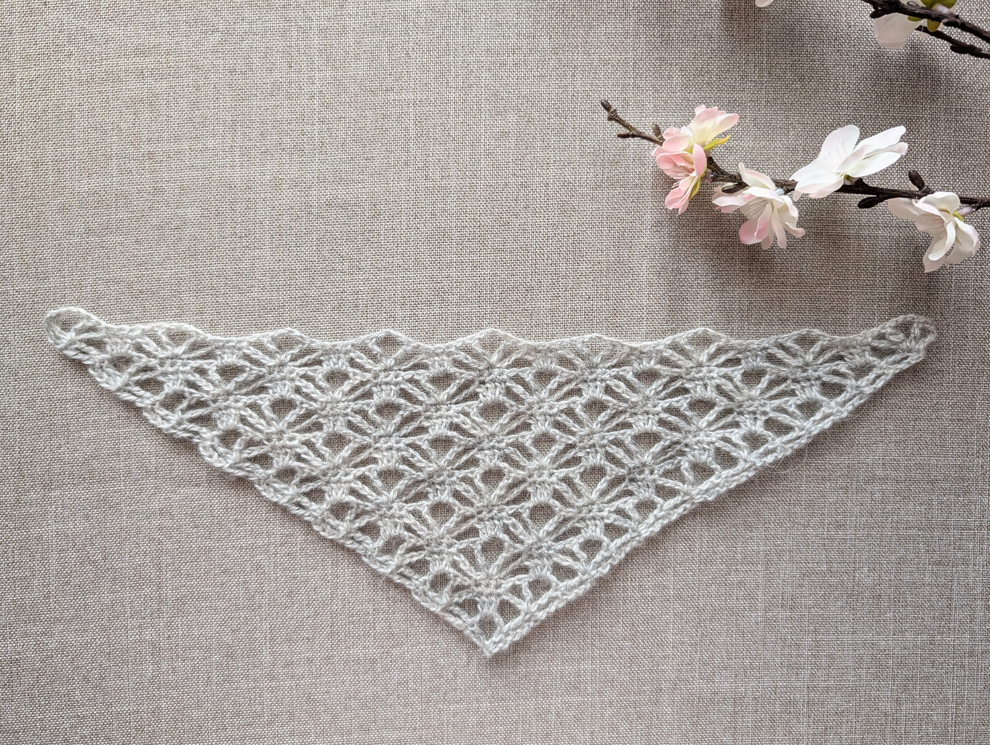Triangle Crochet Bandana/Shawl Chart PDF #66