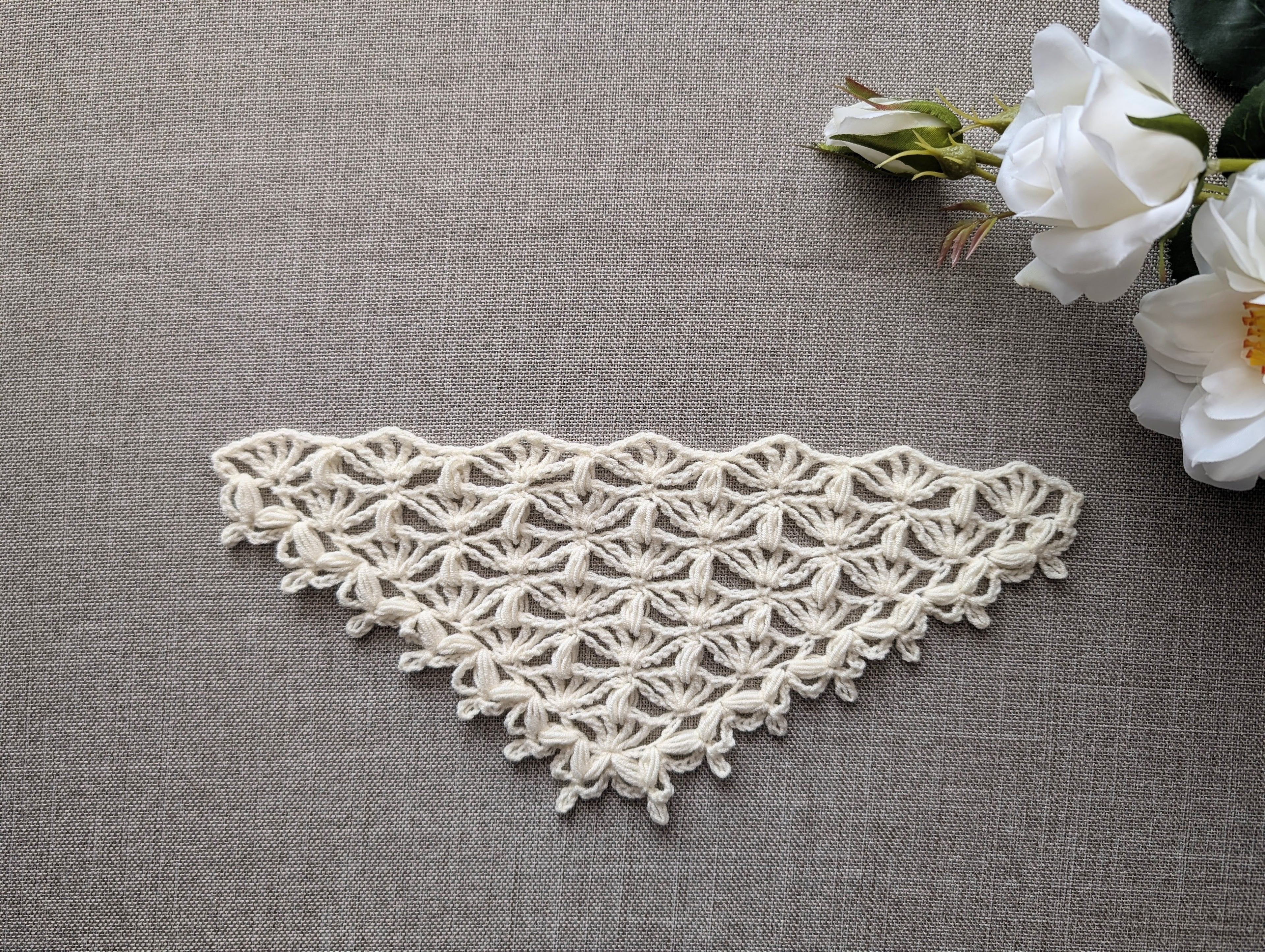 Triangle Crochet Bandana/Shawl Chart PDF #72 + Border