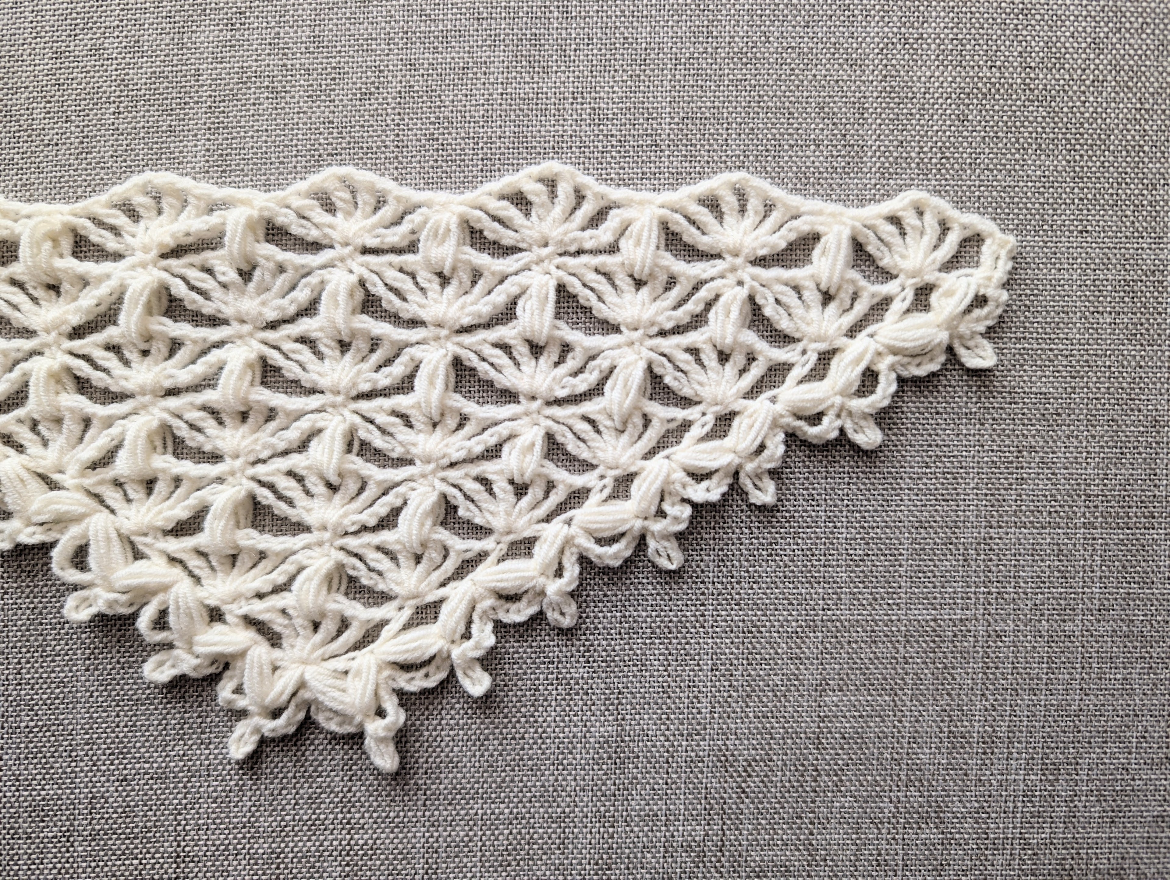Triangle Crochet Bandana/Shawl Chart PDF #72 + Border