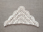 High-contrast visual crochet chart diagram with universal symbols for Triangle Bandana Shawl Pattern 74.