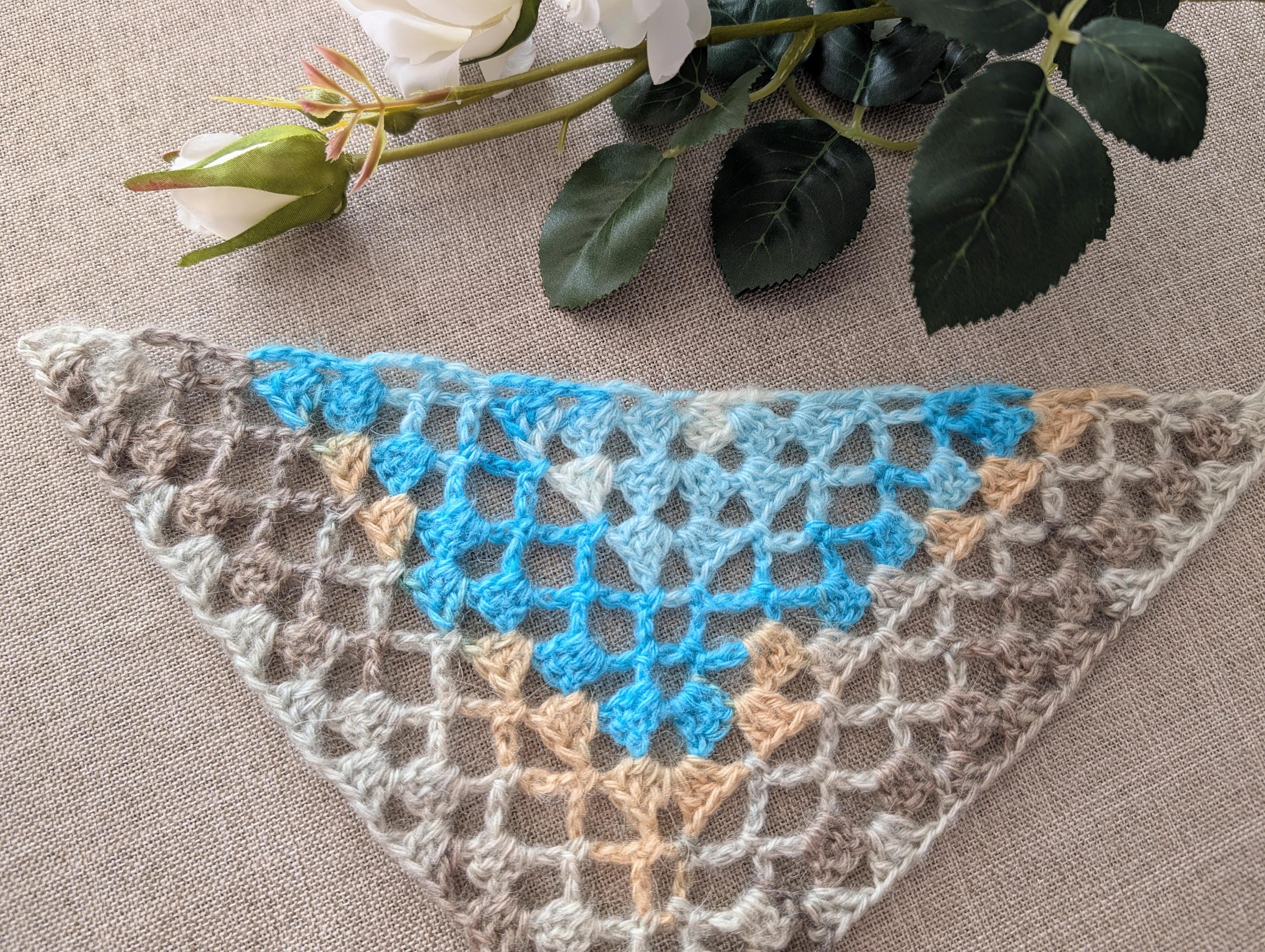 Triangle Crochet Bandana/Shawl/Baktus Chart PDF #76