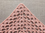 High-contrast visual crochet chart diagram with universal symbols for Triangle Bandana Shawl Pattern 76.