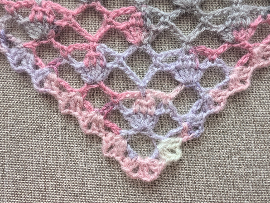 Triangle Crochet Shawl/Baktus Chart PDF #77+Border