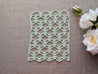 Lace crochet scarf with delicate openwork pattern, Chart 82.