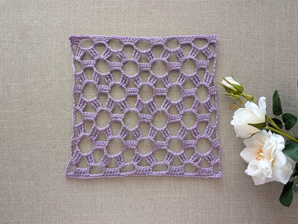 Lace Rectangle Crochet Scarf Wrap PDF Chart #90