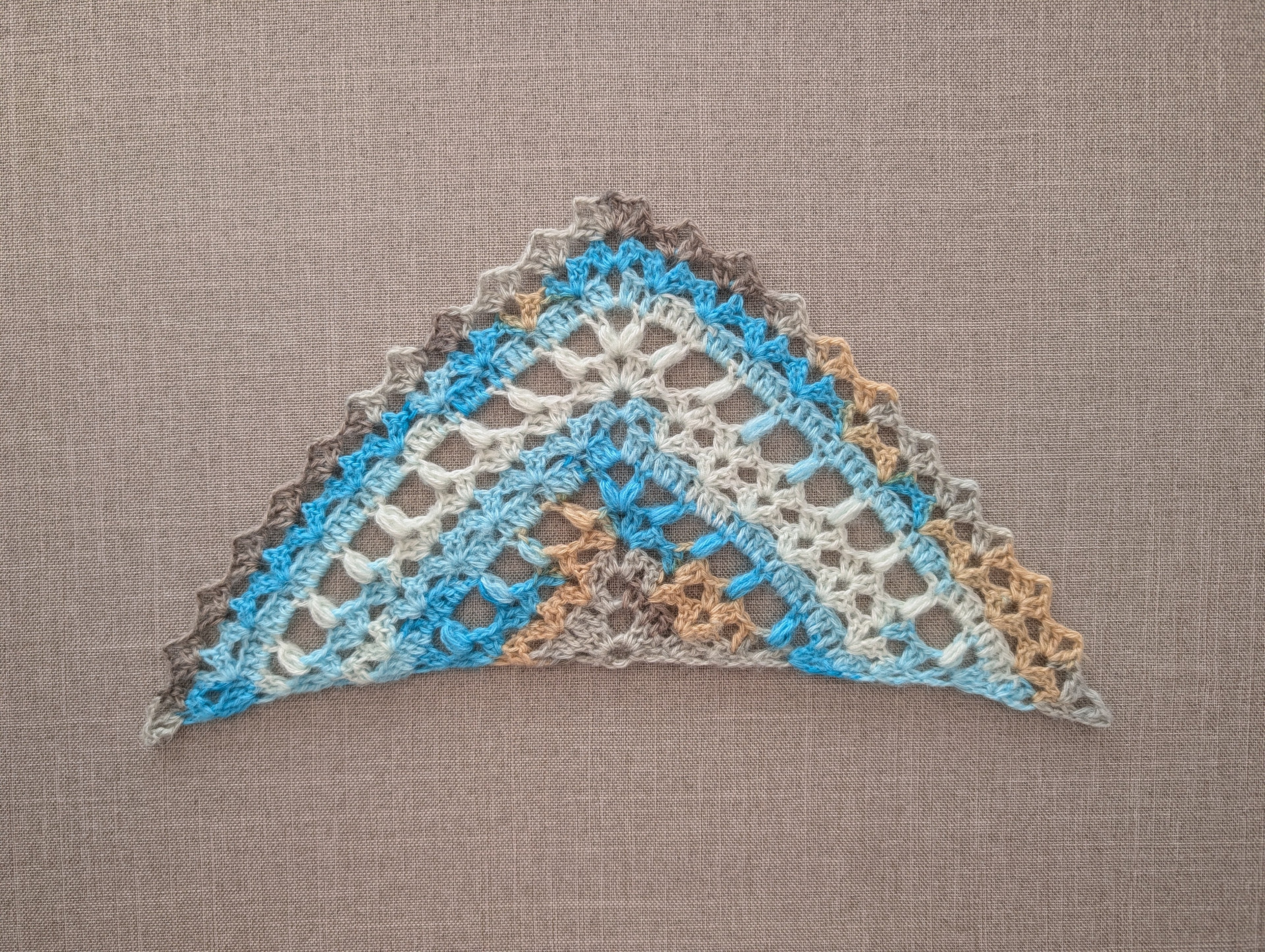 Lace Triangle Crochet Shawl PDF Chart #91