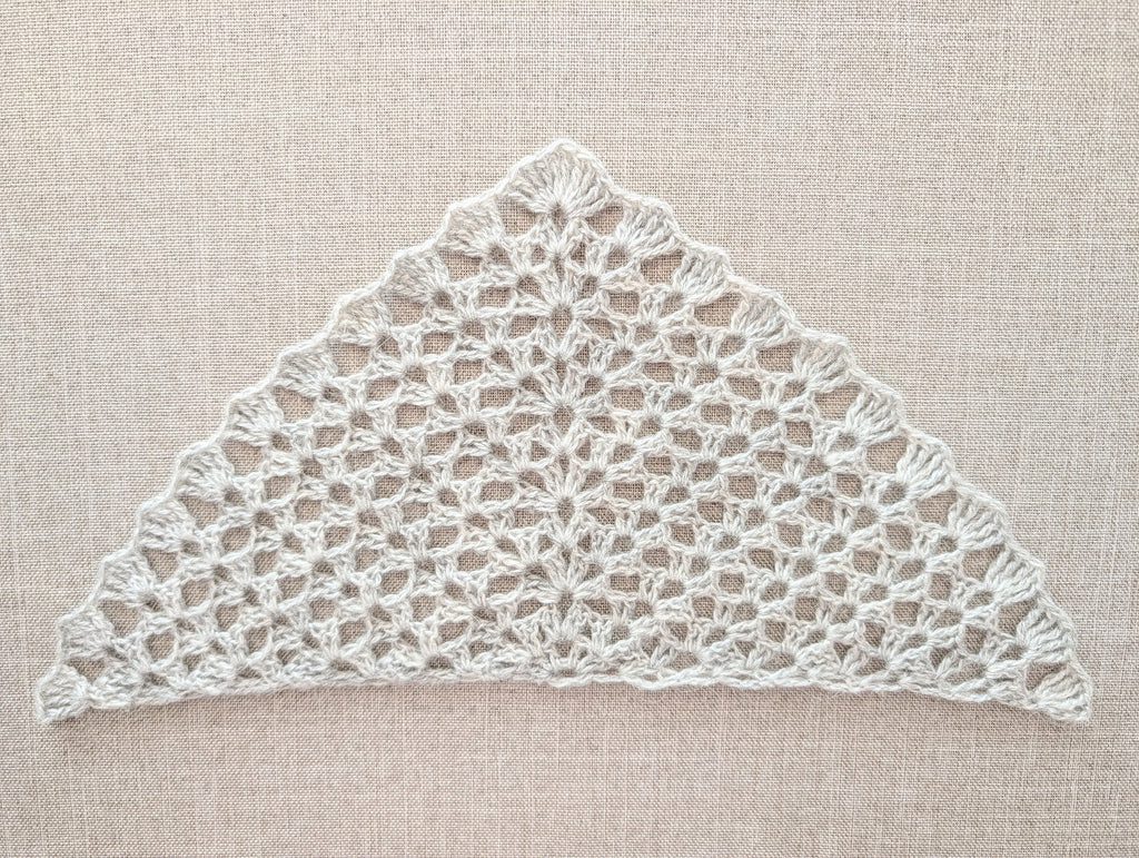 Lace Triangle Crochet Shawl PDF Chart #92 + Border