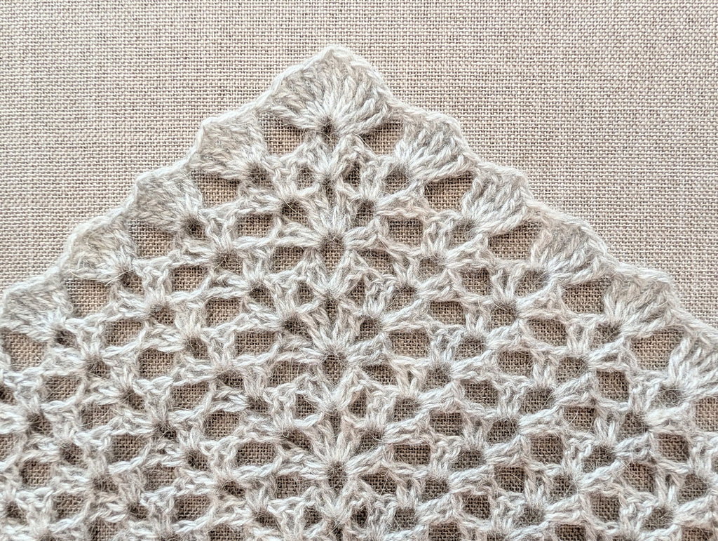 Lace Triangle Crochet Shawl PDF Chart #92 + Border