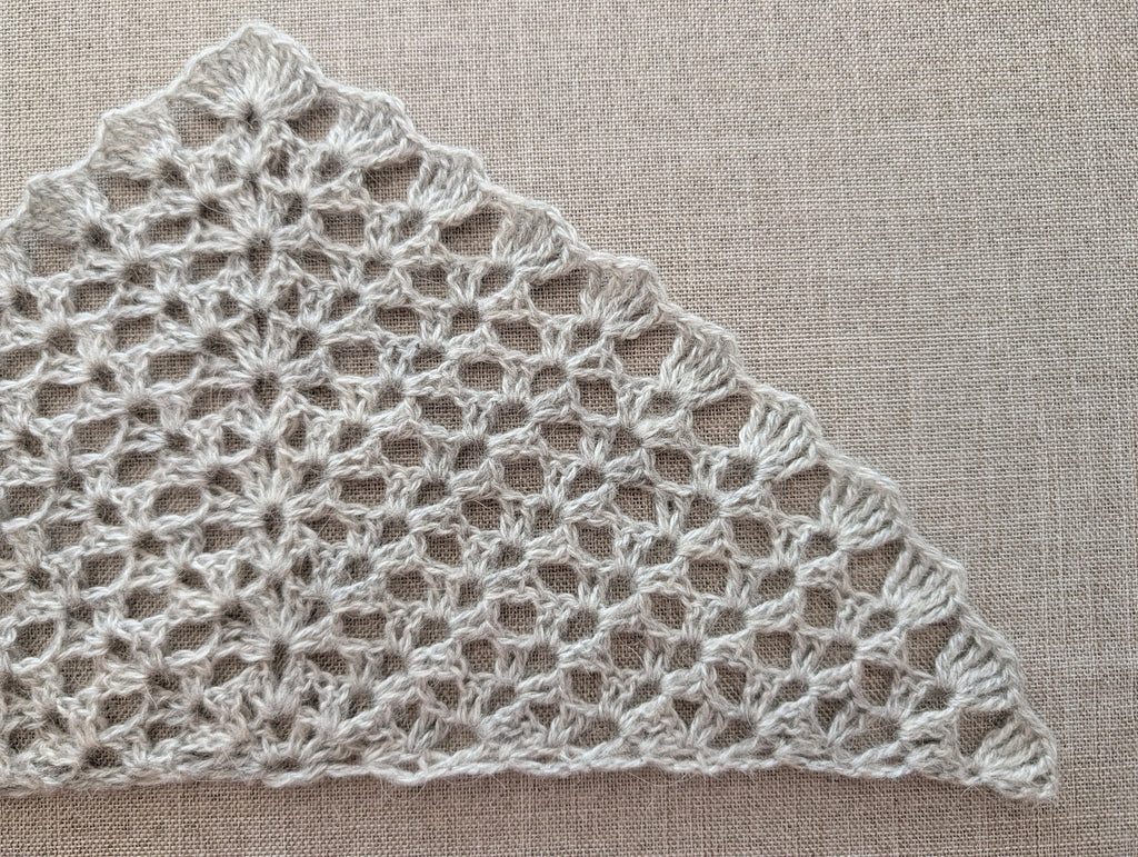 Lace Triangle Crochet Shawl PDF Chart #92 + Border