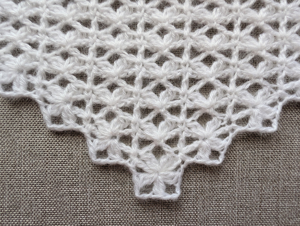 Lace Triangle Crochet Baktus PDF Chart #94 + Border