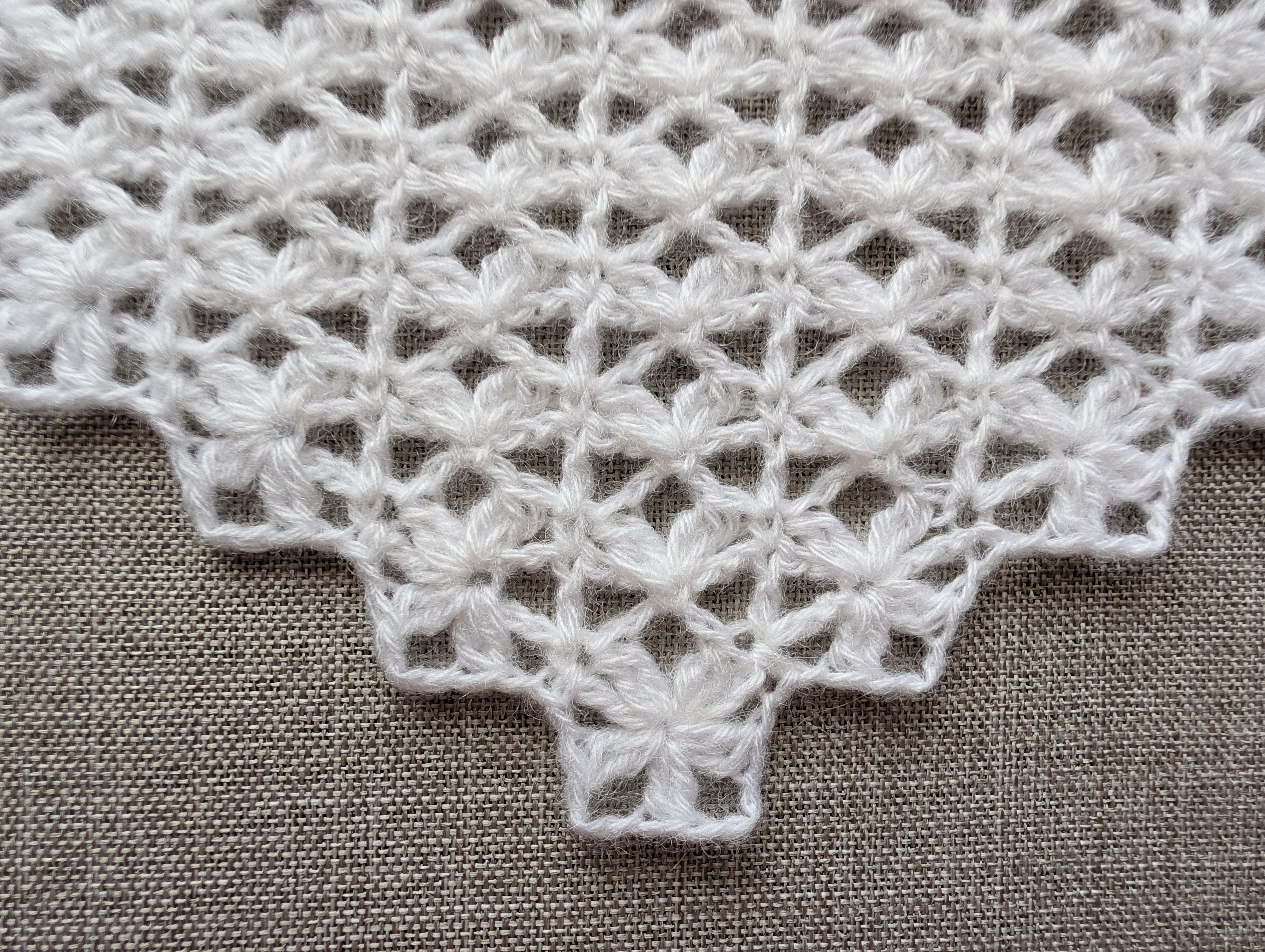 Lace Triangle Crochet Baktus PDF Chart #94 + Border