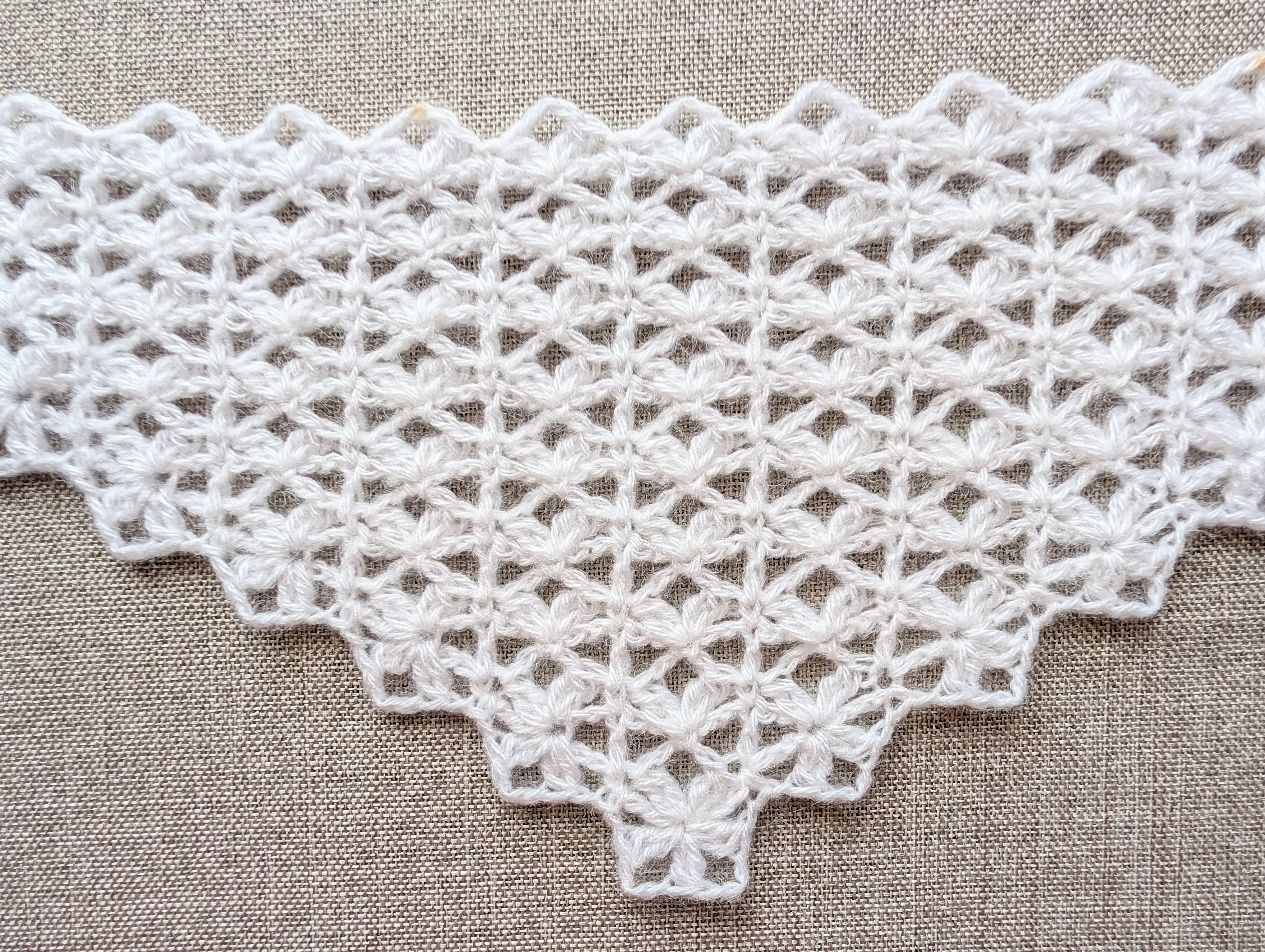 Lace Triangle Crochet Baktus PDF Chart #94 + Border