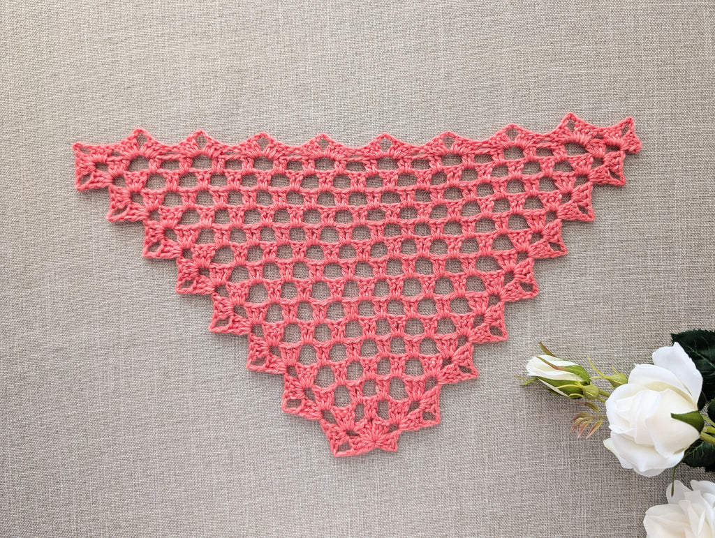 Lace Triangle Crochet Shawl PDF Chart #95 + Border