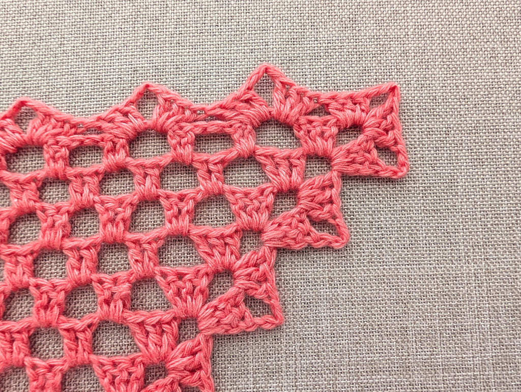 Lace Triangle Crochet Shawl PDF Chart #95 + Border