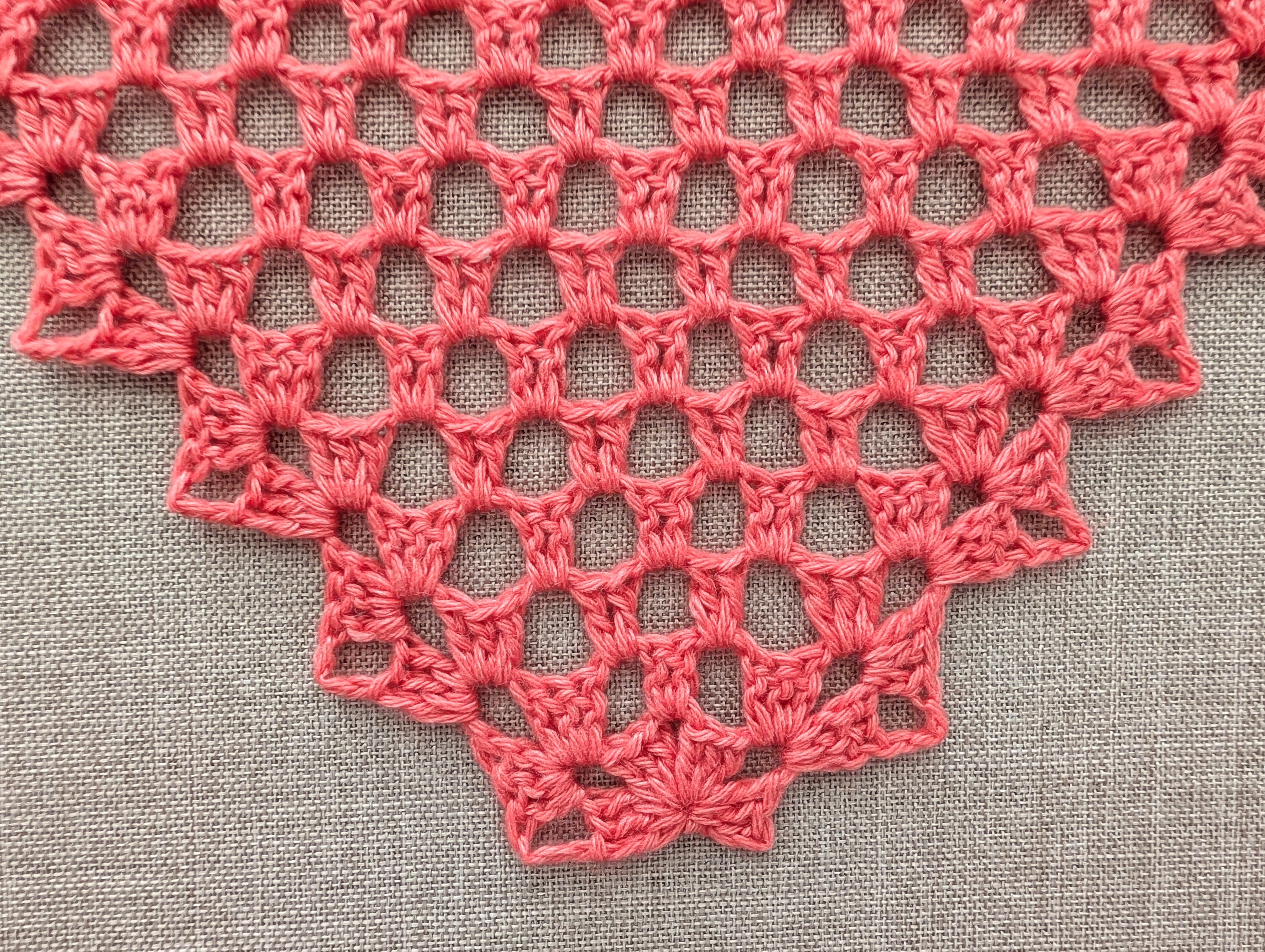 Lace Triangle Crochet Shawl PDF Chart #95 + Border